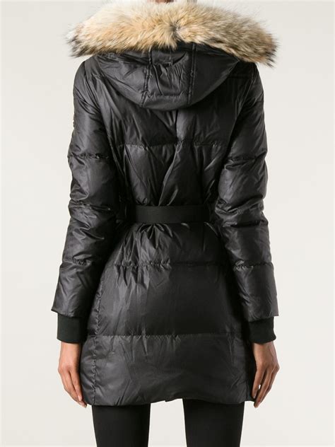 michael kors winter coat black|michael kors padded coat women's.